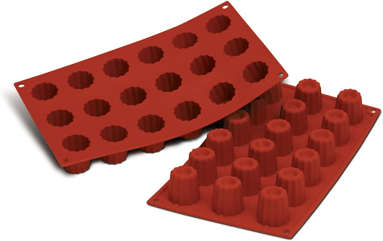 Silikomart | SF050 Silicone Mould for BORDELAIS Monoportions, Non-Stick, 9 Cavities, Pack of 1 Cake Mould, &Oslash; 55 H 50 Mm, Made in Italy image number 3