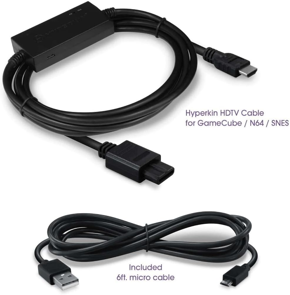 Hyperkin 3 in 1 HDTV Cable for Super NES / N64 / Gamecube