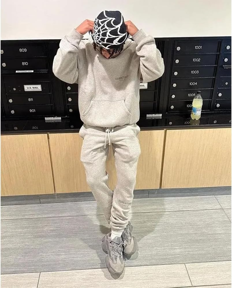 WYNAKESHU Y2K Spider Beanie Hat Beanie MEA Culpa Wireless Acrylic Knit Skull Cap Winter Warm Hats for Women Man Teenagers image number 2