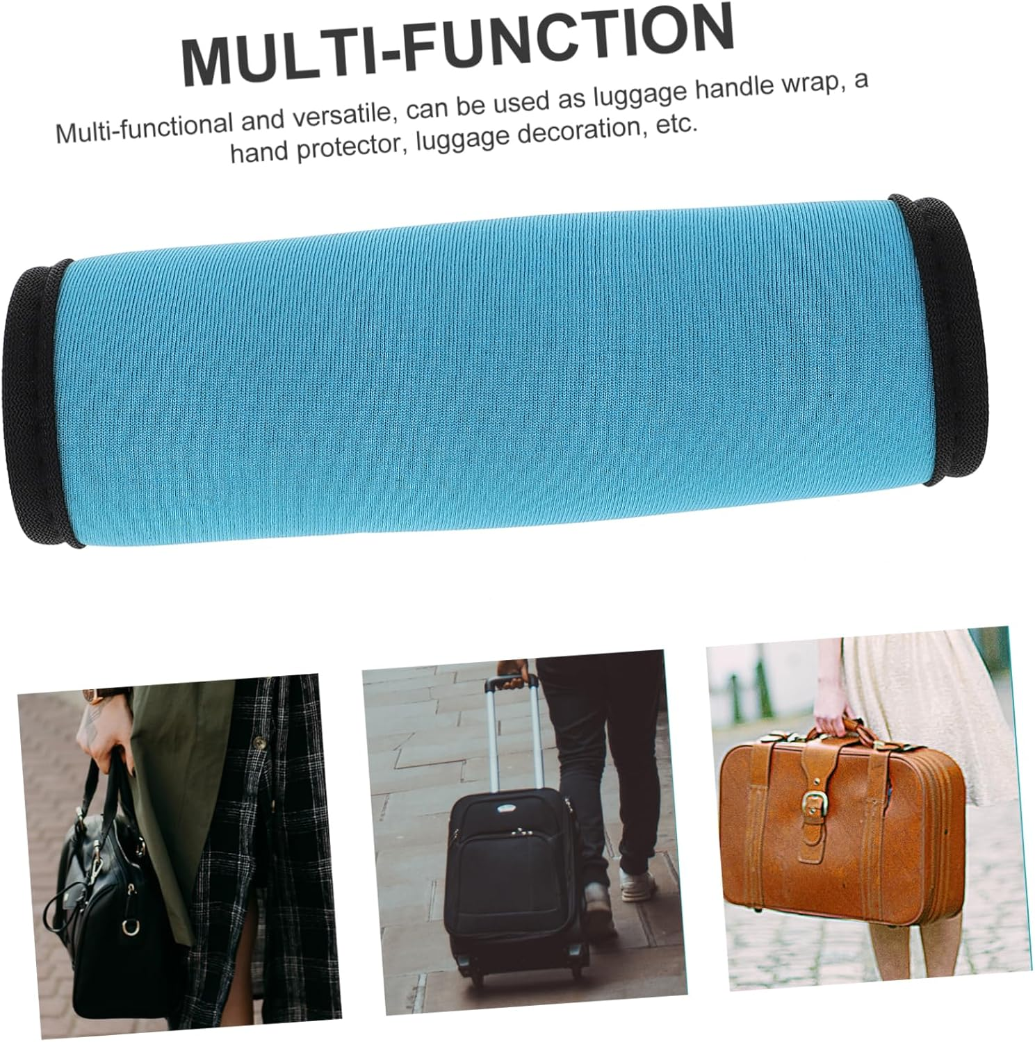 Holibanna 2Pcs Luggage Handle Wraps for Travel Hand Protectors Decorative Covers Go Wraps Neoprene Material Easy to Use Bright image number 6