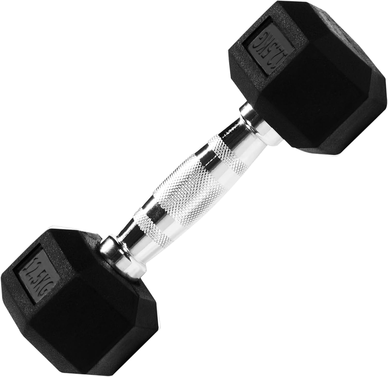 Hex Dumbbell Set, 1-20Kg Rubber Encased Hex Dumbbell Cast Iron Exercise & Fitness Dumbbells, Non-Slip Handles Dumbbells Set of 2, Hand Weight for Strength Training ﻿