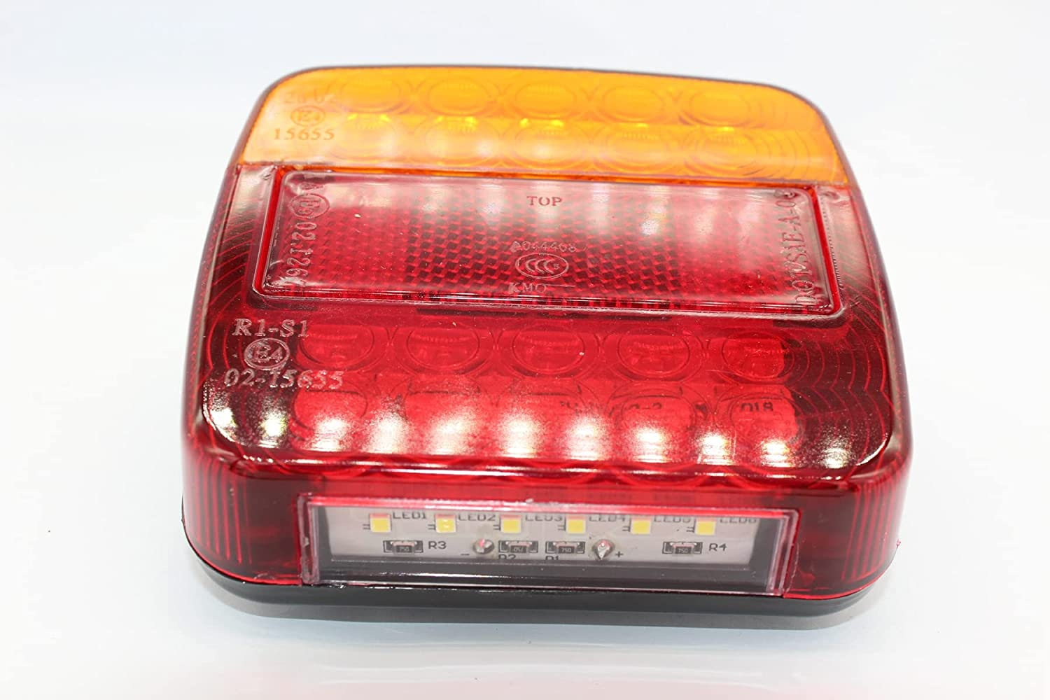 Pair 26LED Trailer Lights Taillight Stop Indicator 4WD Boat Truck IP65 with Plate LED image number 1