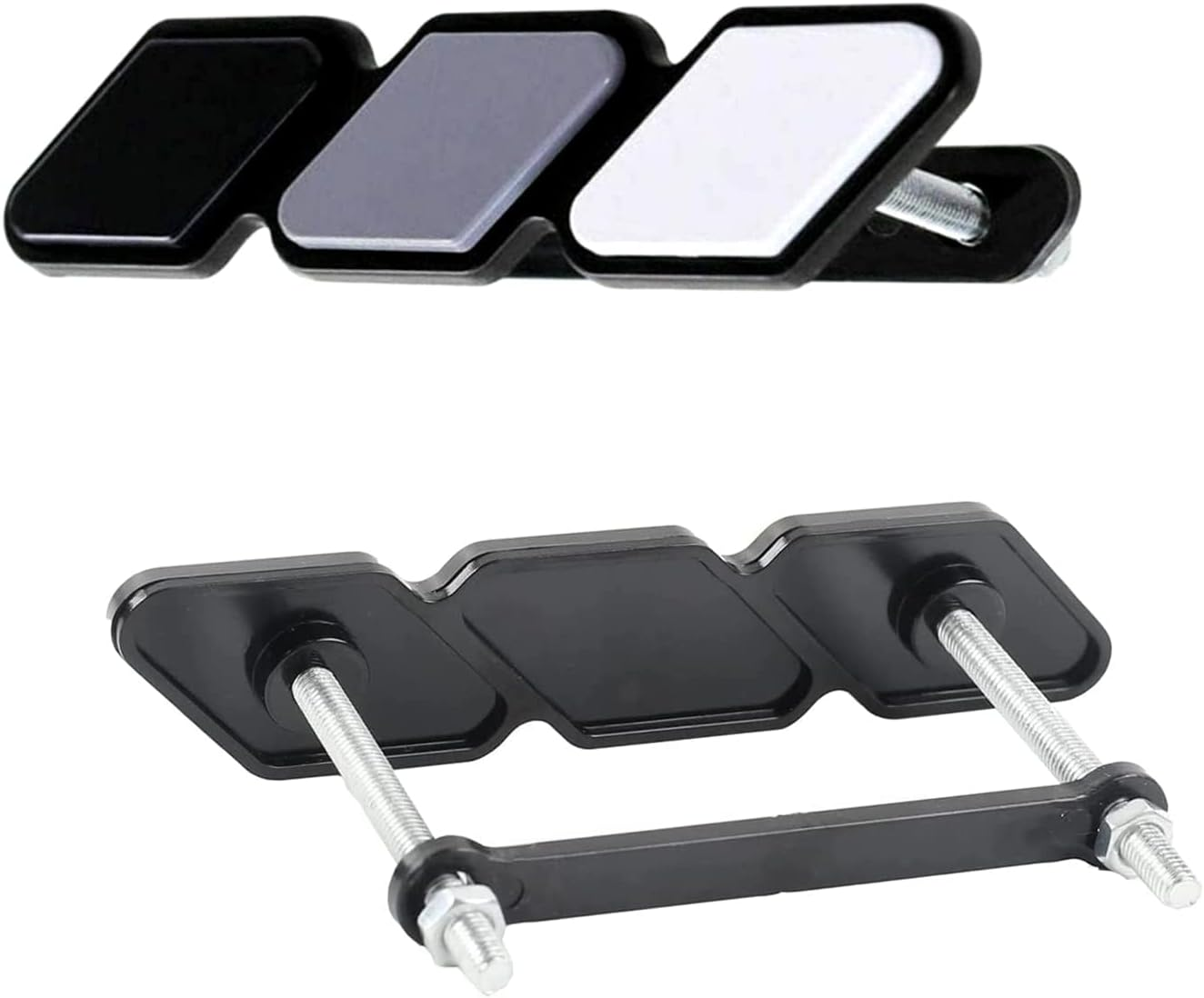 Pack-1 Tri-Color Grille Badge Emblem Decoration, Automobile Front Mesh Accessories, Compatible with Toyota 4Runner Tacoma Tundra image number 5