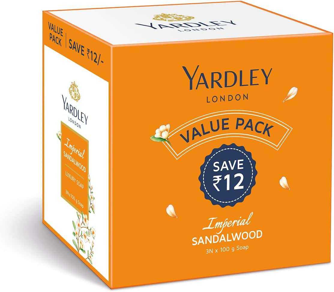 Yardley Sandalwood Luxury Soap, 100G (Pack of 3) image number 2