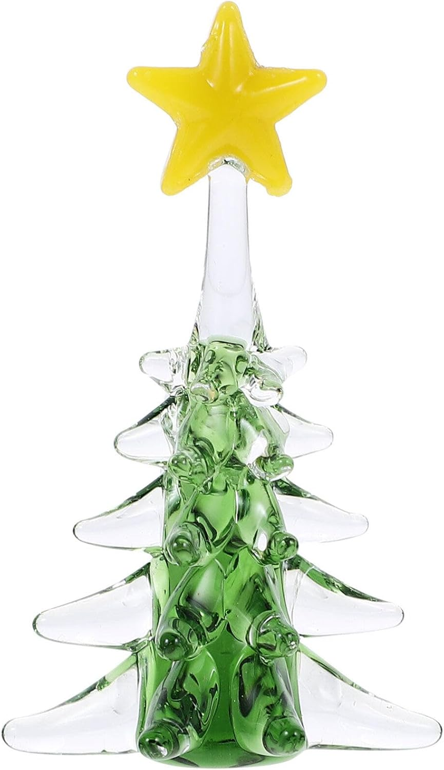 DECHOUS Decor Christmas Ornaments Tabletop Xmas Trees Christmas Supplies Tabletop Trees Christmas Tree Ornaments Christmas Trees Christmas Party Trees Xmas Pentagram Crystal Fireplace image number 4