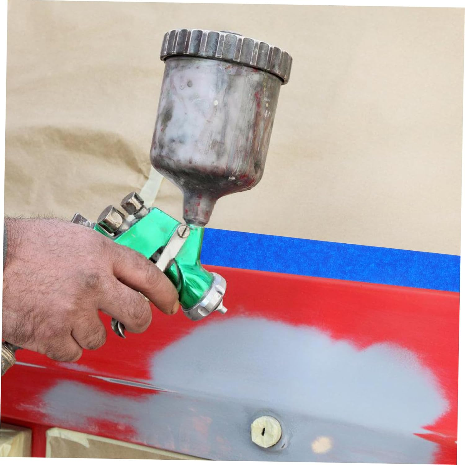 OSALADI 6Rolls Wide Strong Masking Tape Yards for Multi Purpose Painting DIY Crafts Decoration Adhesive Masking Paper image number 3