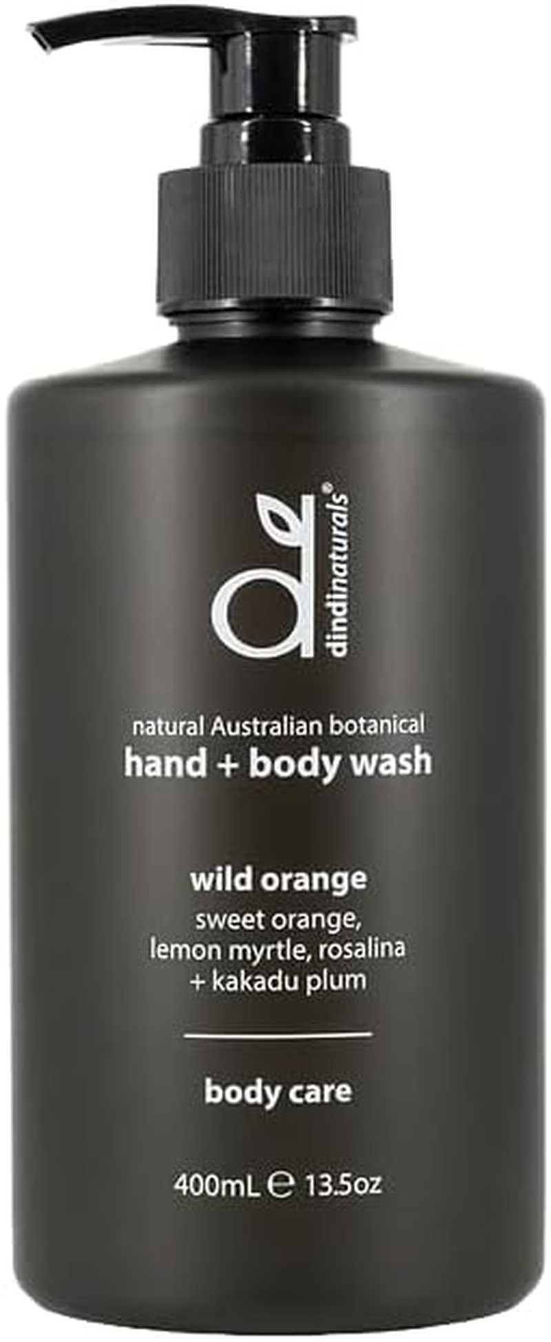 Dindi Naturals Wild Orange Botanical Hand & Body Wash 400Ml | Uplifting Citrus Scent | Natural, Palm Oil Free, Vegan Cleanser with Australian Extracts image number 2