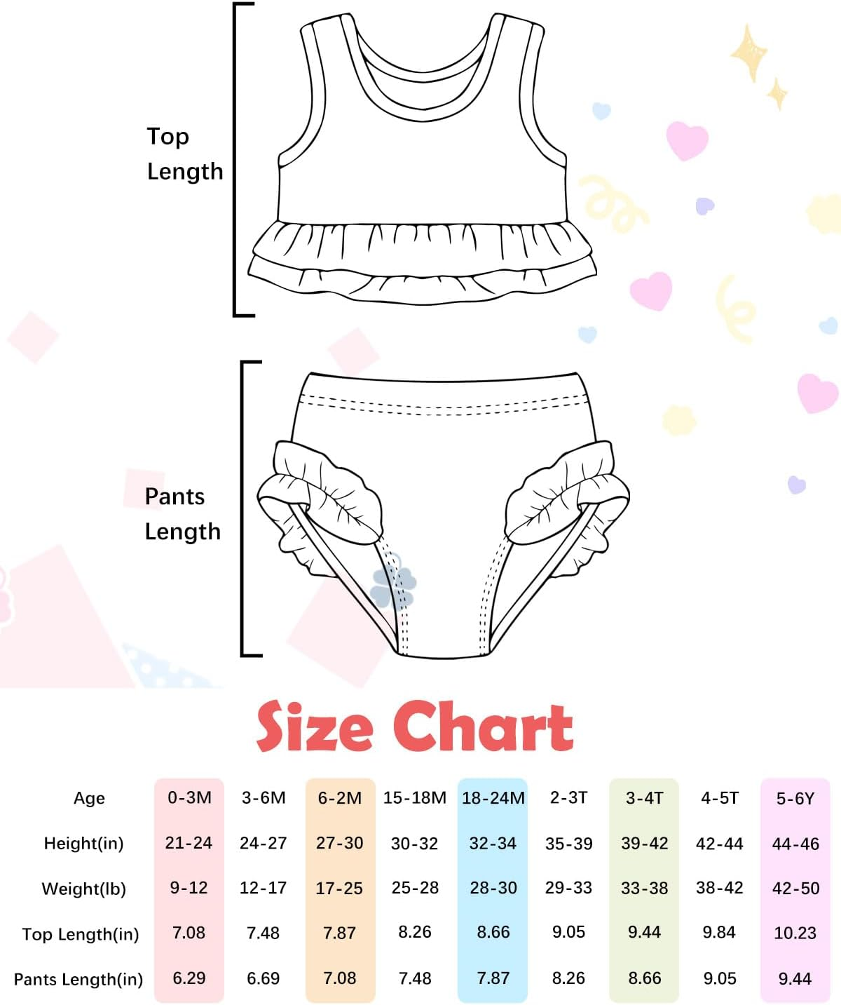 ALVABABY Baby Girl Swimsuit 2 Piece Toddler Bathing Sleeveless Bikinis Swimwear Matching Top Beach Pool Swimming Lesson ST-G01-6-12M-AU image number 3