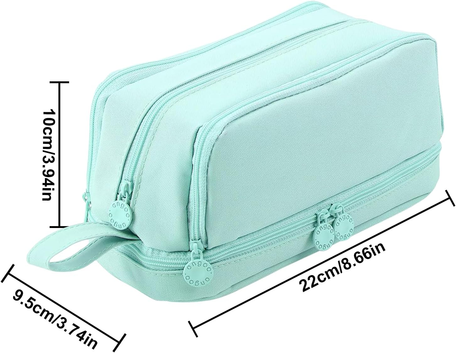Big Capacity Pencil Case | School Large Pencil Bag Pen Pouch | Pen Bag Holder with 4 Compartments for Stationery Supplies Marker School Office Classroom College Kids Adults image number 2