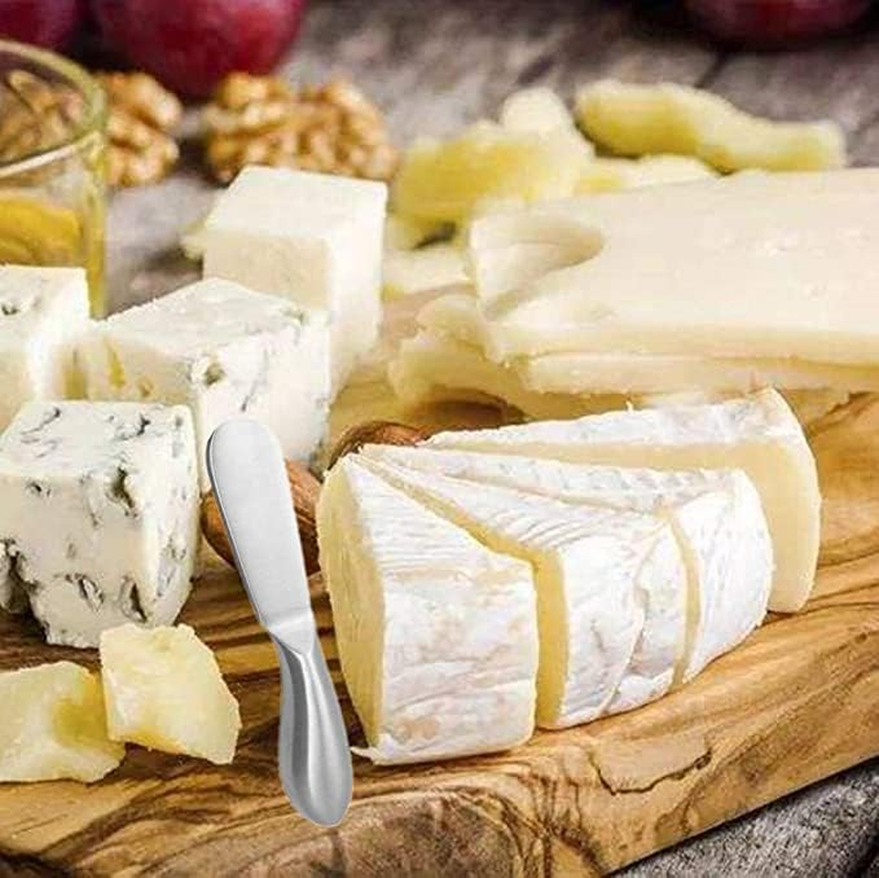 Linwnil Spreader Knife Set,4-Piece Cheese and Butter Spreader Knives,Mini Serving Tongs,Stainless Steel Multipurpose Butter Knives image number 3