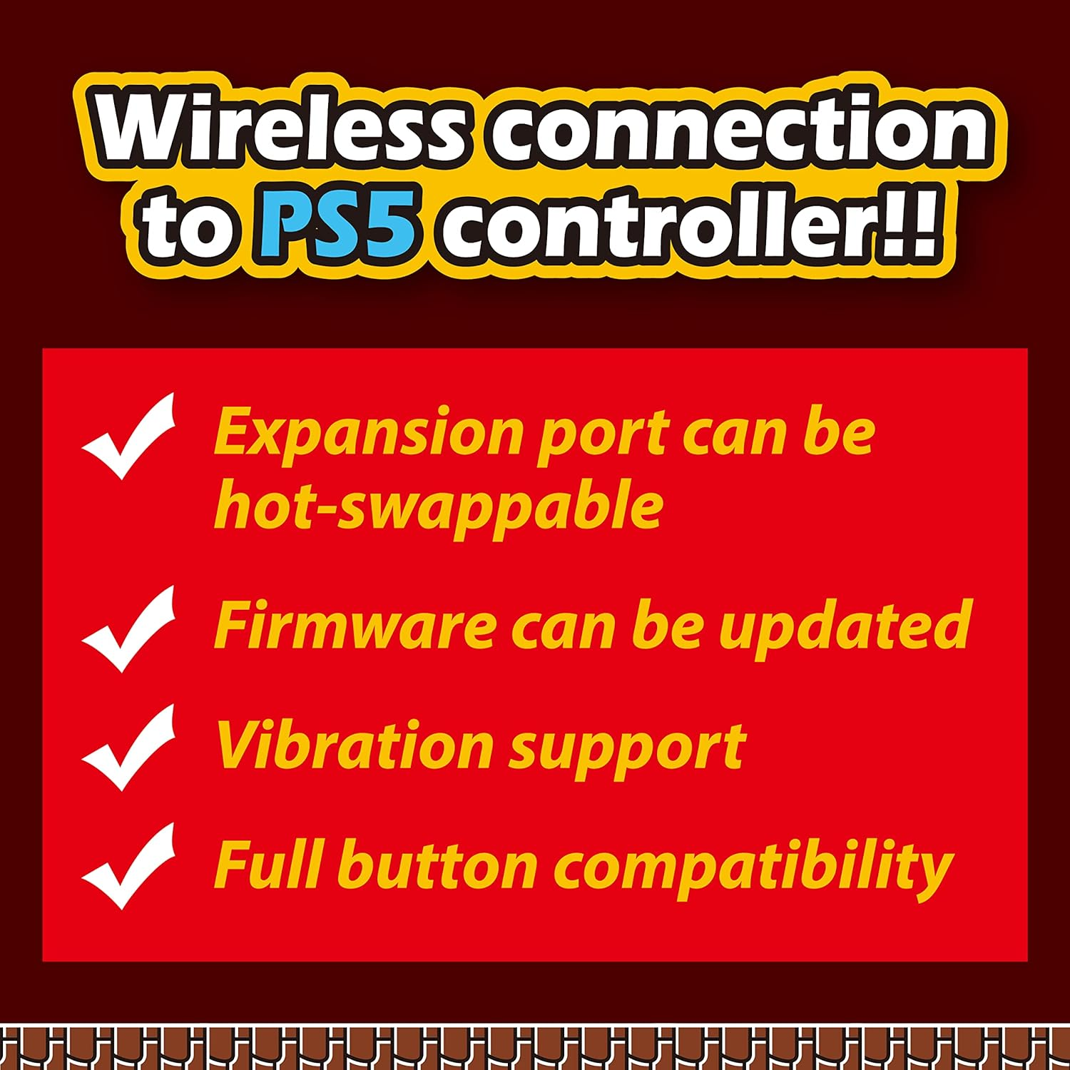 Brook Super Converter - Wii U to SW, Wii Retro Controller Adapter for Switch/Ps4/Pc Game Consoles, Supports Taiko Drum/Classic/Fighting Stick