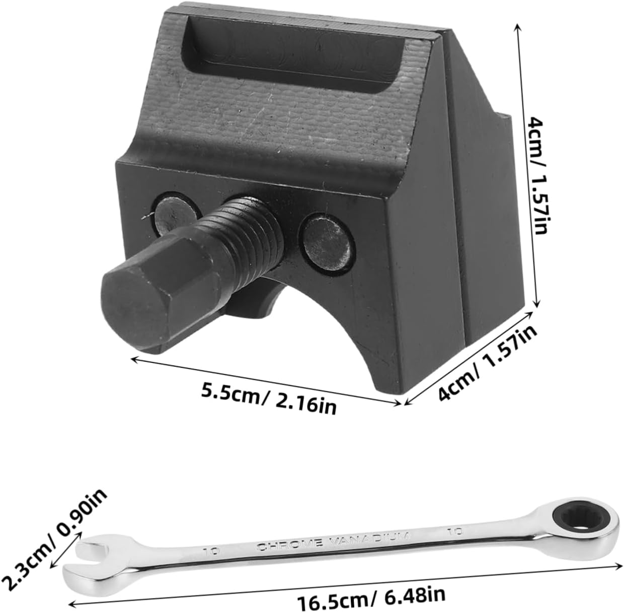 CHILDWEET Double Ended Suspension Strut Splitter and Hub Spreader Tool with Wrench for Car Steering Removal Automotive Suspension Repair Equipment image number 4