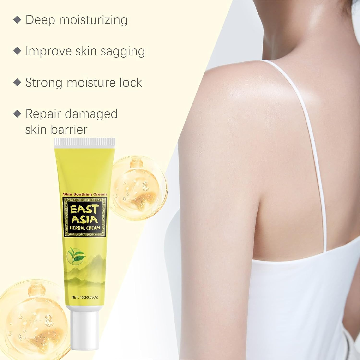 East Asian Natural Herbal Set, Chinese Eczema Lotion, Natural Moisturising Face and Body Moisturizer, Hydrating Soothing Skin Care, Nourishing Formula for All Skin Types (4Pcs) image number 2