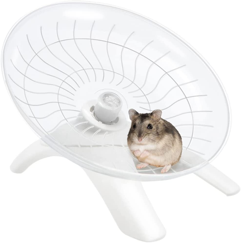 Hamster Wheel Hamster Flying Saucer Silent Exercise Wheel Running Wheel for Dwarf Hamsters Gerbil Mice Small Animals (Blue)