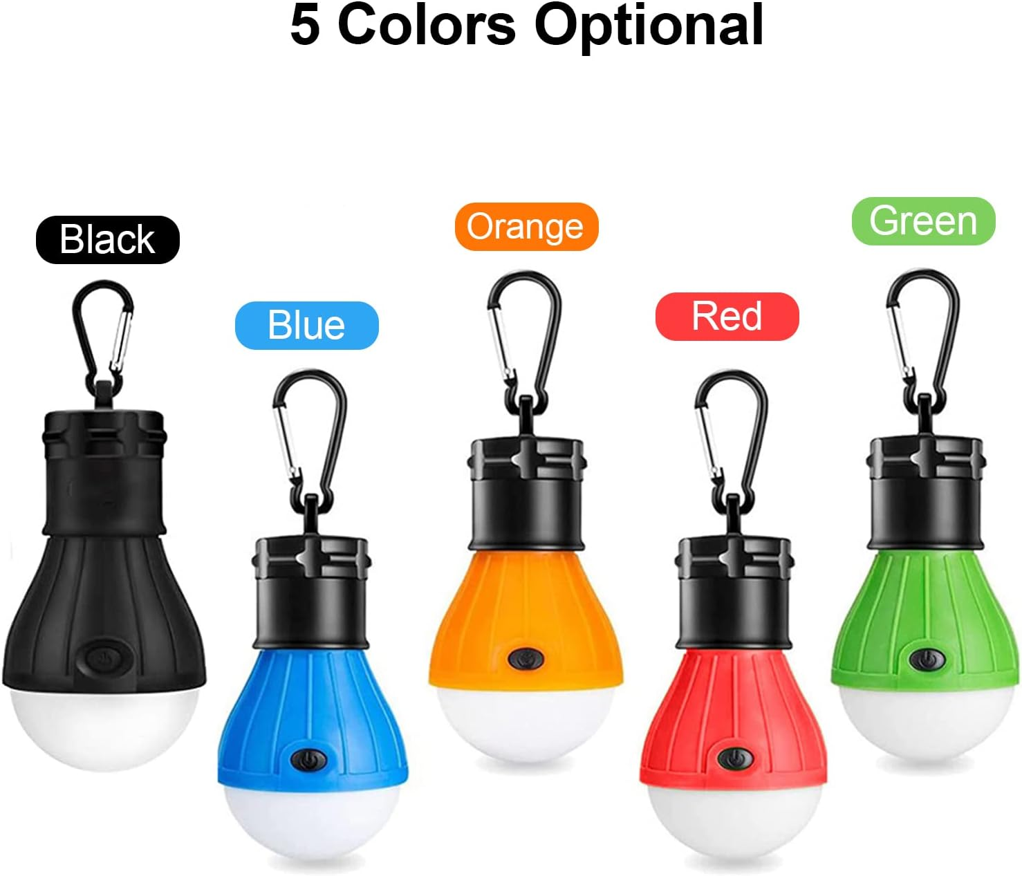 1PC Camping Light Bulb Portable LED Camping Lantern Camp Tent Lights Lamp Camping Gear and Equipment with Clip Hook for Indoor and Outdoor Hiking Backpacking Fishing Outage Emergency image number 5