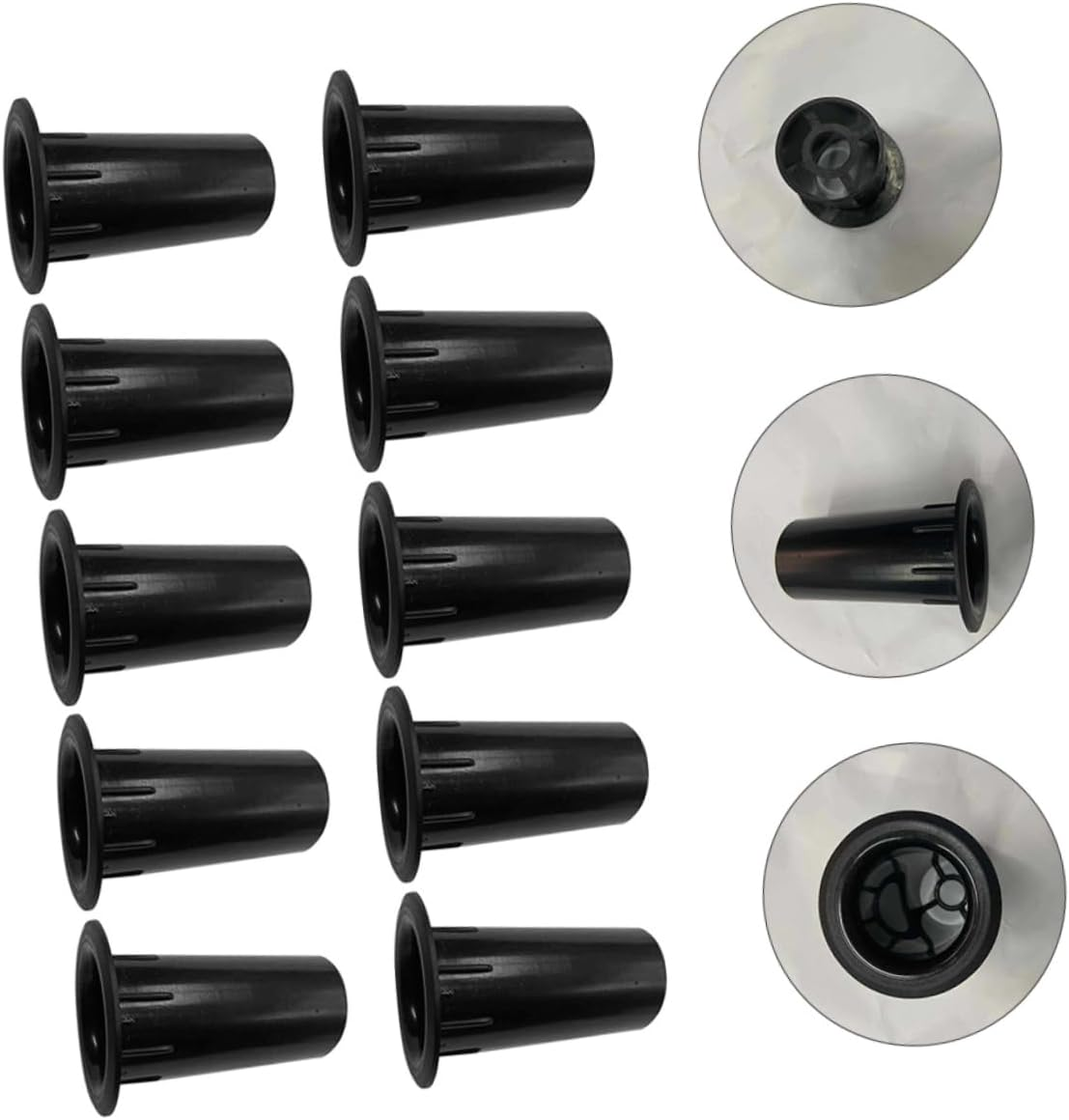 Jojofuny 20Pcs Plastic Speaker Port Tube 41X80Mm Replacement Bass Reflex Air Outlet for Home Audio Subwoofer Speaker Parts Accessories image number 6