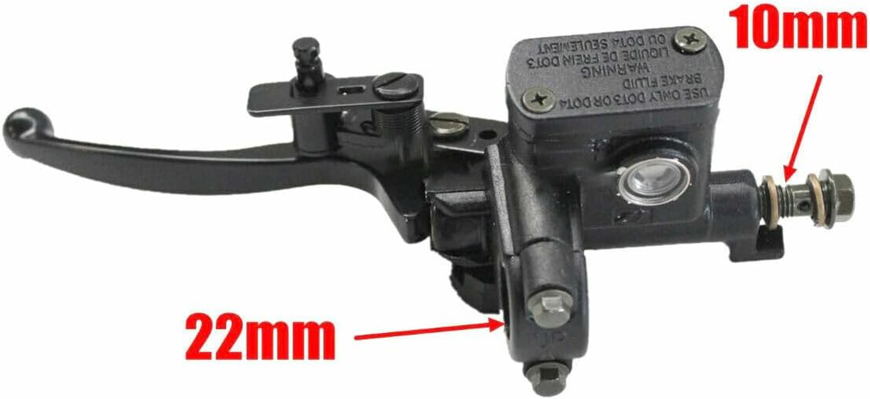 TDR M10 10Mm Front Left Hydraulic Brake Master Cylinder Lever for Motorcycle Dirt Bike ATV Quad 50Cc 70Cc 90Cc 110Cc 125Cc 140Cc 150Cc 160Cc 200Cc 250Cc image number 1
