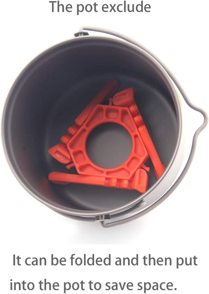 HIRAY Canister Stand Fuel Can Stabilizer Gas Tank Bracket Stove Standard Bottle Shelf Stand Tripod Folding Canister Stand (Green) image number 6