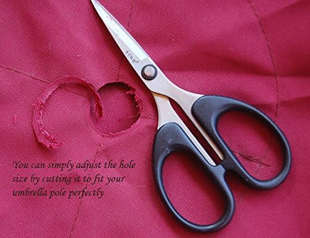 BELLRINO Replacement 9 Ft 6 Ribs BLACK/WHITE STRIPE" STRONG & THICK" Umbrella Canopy (Canopy Only) image number 2