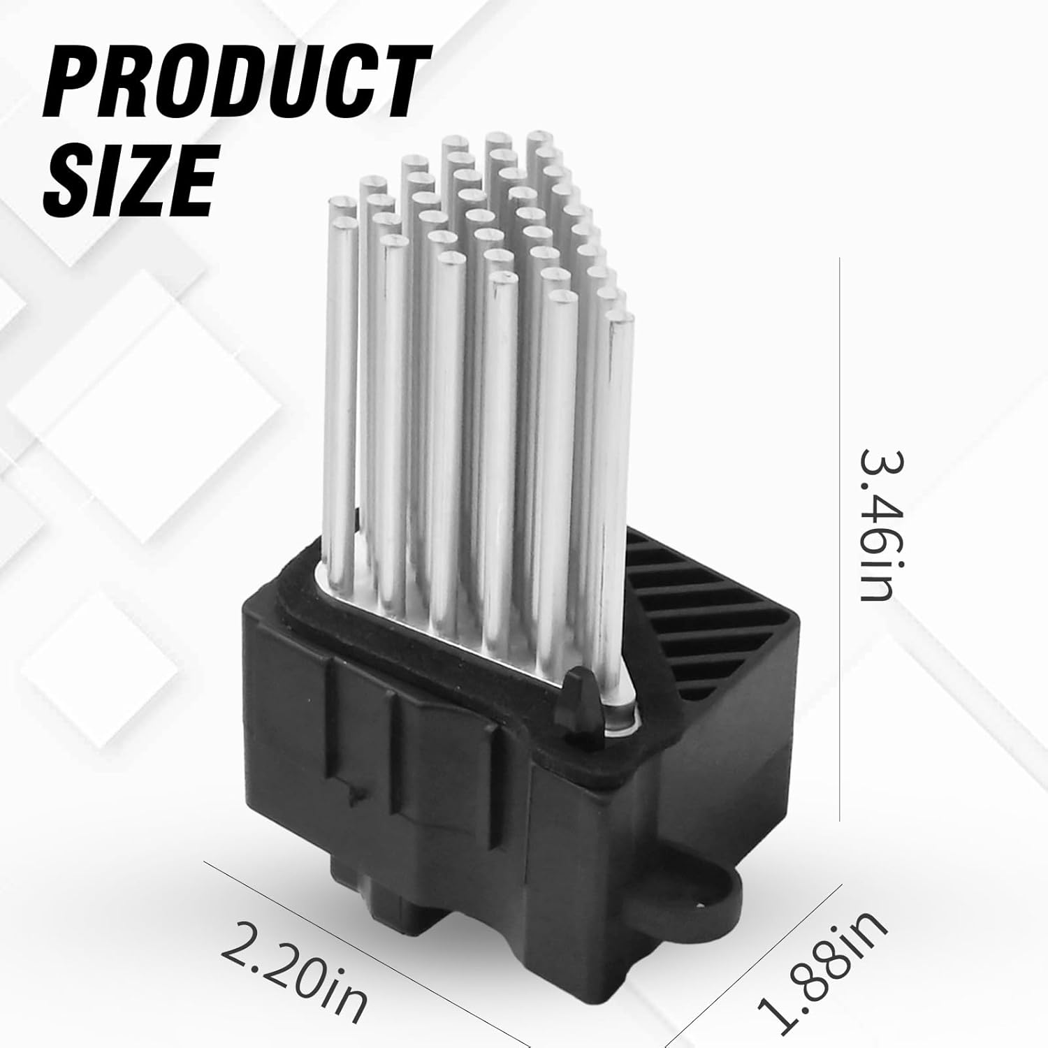 Laffoonparts Heater Blower Fan Motor Resistor #64116923204 64116929486 64118385549, Replacement for BMW E46 E39 E83 E53 X5 X3 M5 3/5 Series，64116920365 64118364173 64118376174 64116929540 image number 5