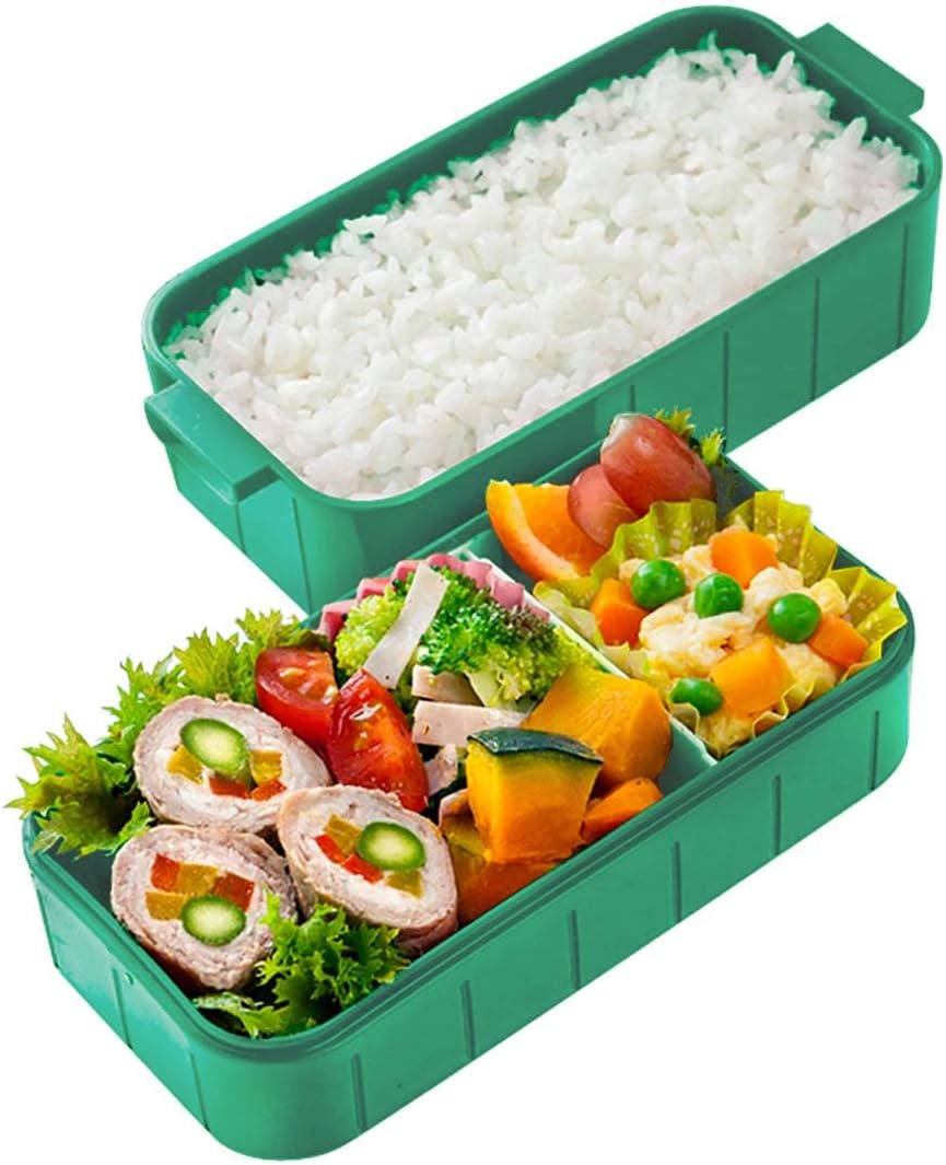 Skater YZW3AG-A Minecraft Explorer Lunch Box, 20.3 Fl Oz (600 Ml), Antibacterial, 2-Tier, for Women, Made in Japan - Chopstick Spoon image number 5