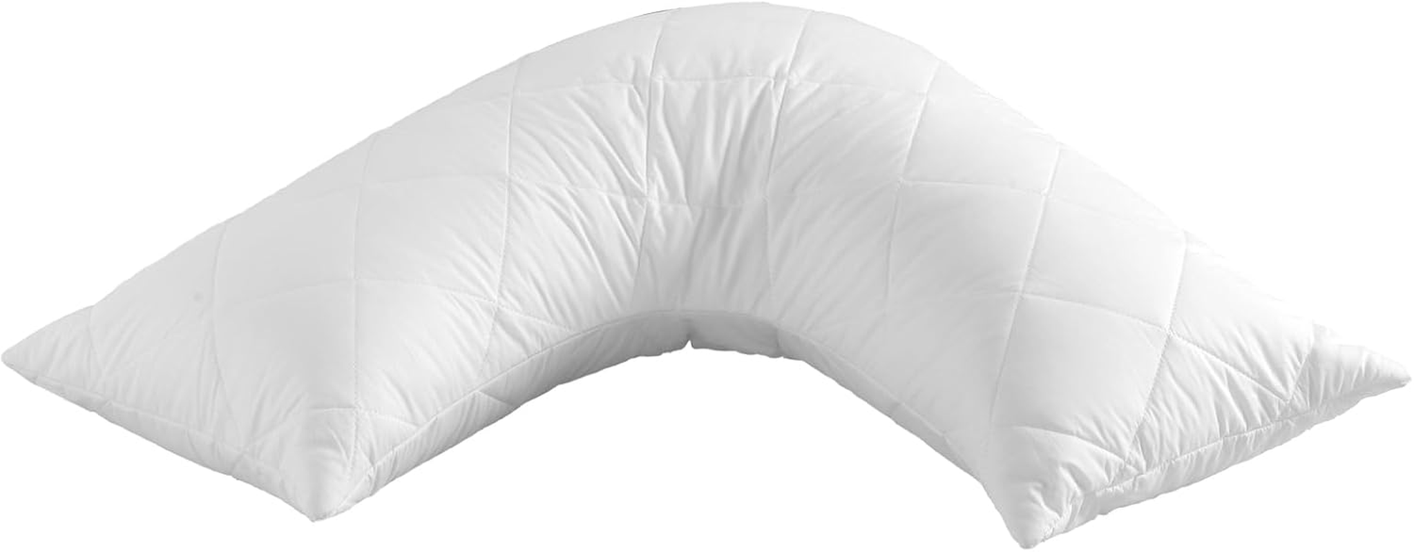 Dreamaker Delux Microfibre Fill Antibacterial Odour Control Cotton Quilted Pillow Case Cover Protector Purafresh Treated Anti-Microbial Anti-Dustmite Protection Machine Washable - V Shape (78X36Cm) image number 2