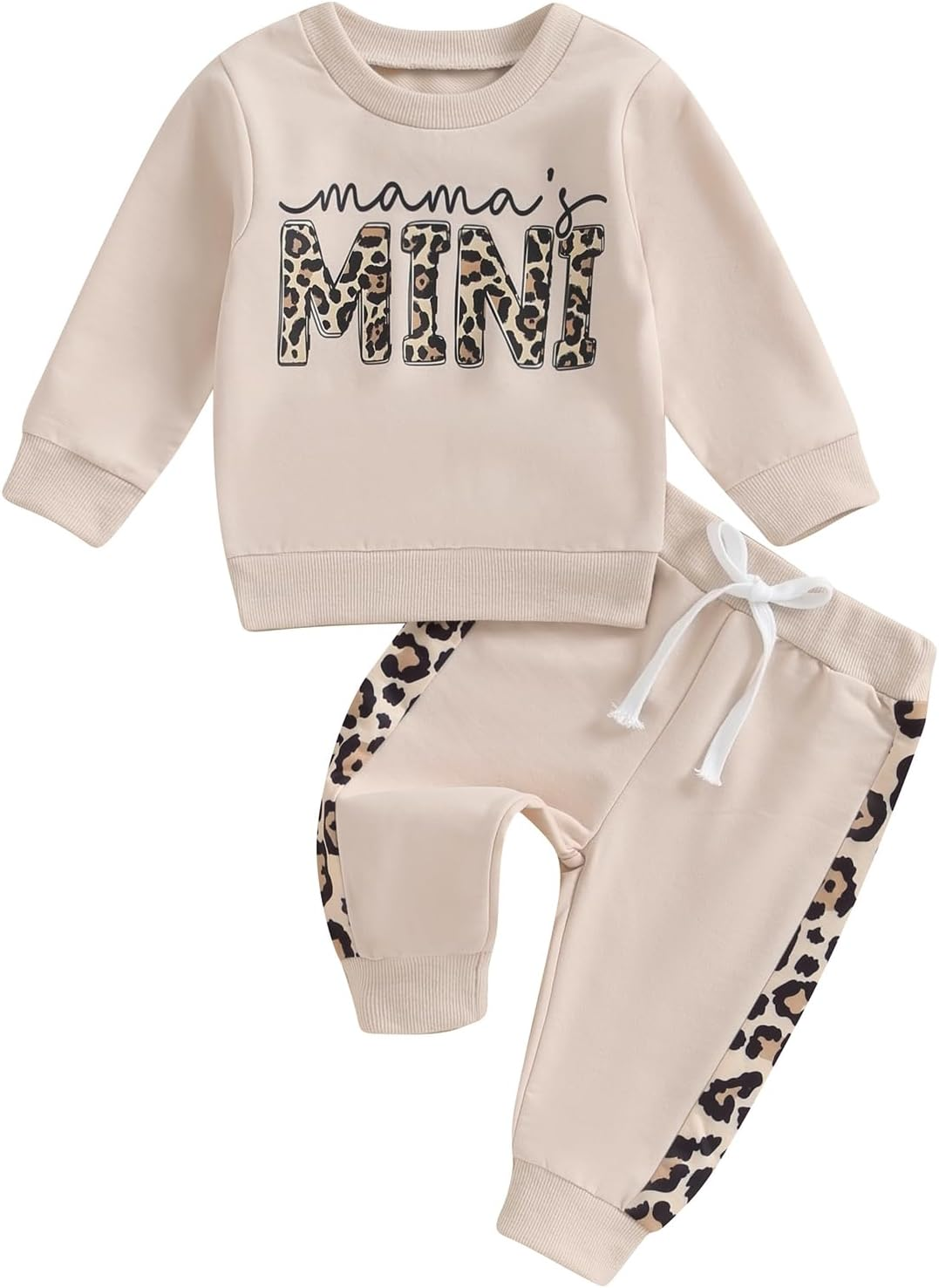 Bufarromio Toddler Baby Fall 2 Pcs Clothes Set Cute Embroidery Tracksuit Pants Set for Baby Boy Girls Casual Long Sleeves Sweatshirt Outfits