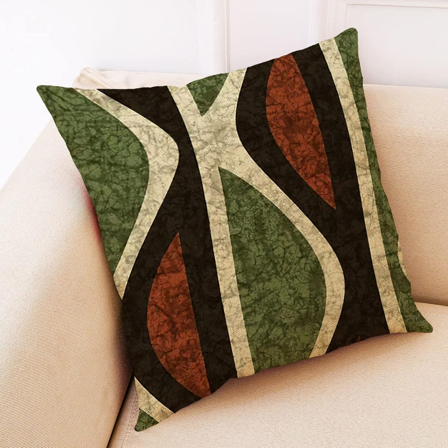 Throw Pillow Covers,4Pcs Pillow Covers 18X18,Cushion Coversfor Couch Pillows,Throw Pillows for Bed,Fall Home Decor,Modern Accent Cushion Cover