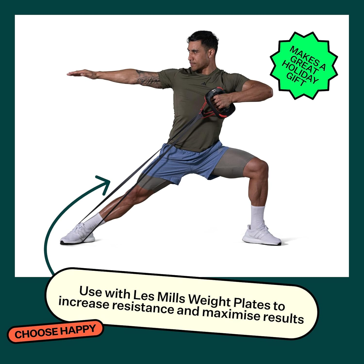 Les Mills&trade; Resistance Band for Any Workouts with Pull up Bands, Booty Bands and Pilates Flexbands image number 2