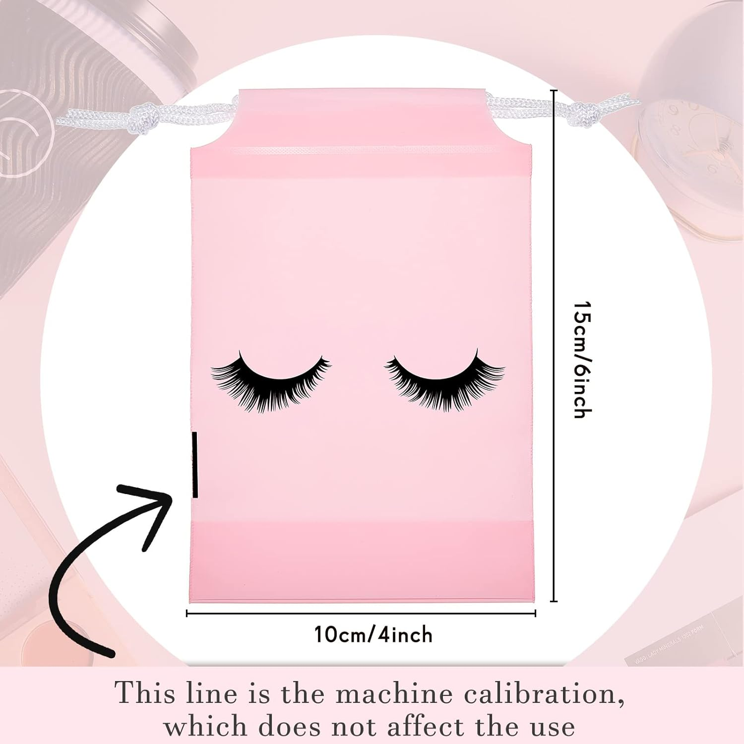 Reginary 60 Pieces Eyelash Cosmetic Bags Mini Small Lash Aftercare Bag Shampoo Bath Bags Plastic Organizer Jewelry Storage Gift Bag Pack for Travel Packaging Small Business, 3 Colors, 4 X 6 Inch image number 3