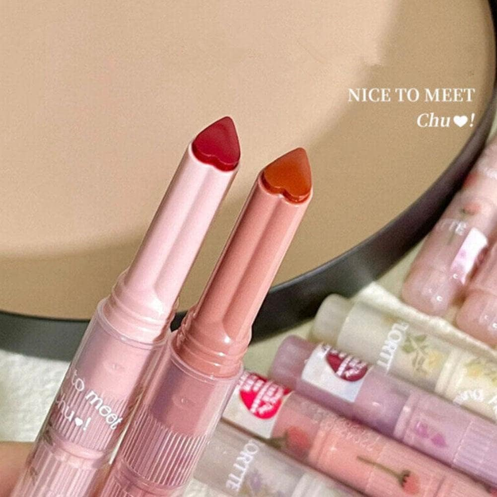 Flortte Jelly Lipsticks First Kiss Love Nice to Meet Chu Heart Shape. Moisturizing Lip Glaze for a Luscious Pout image number 1