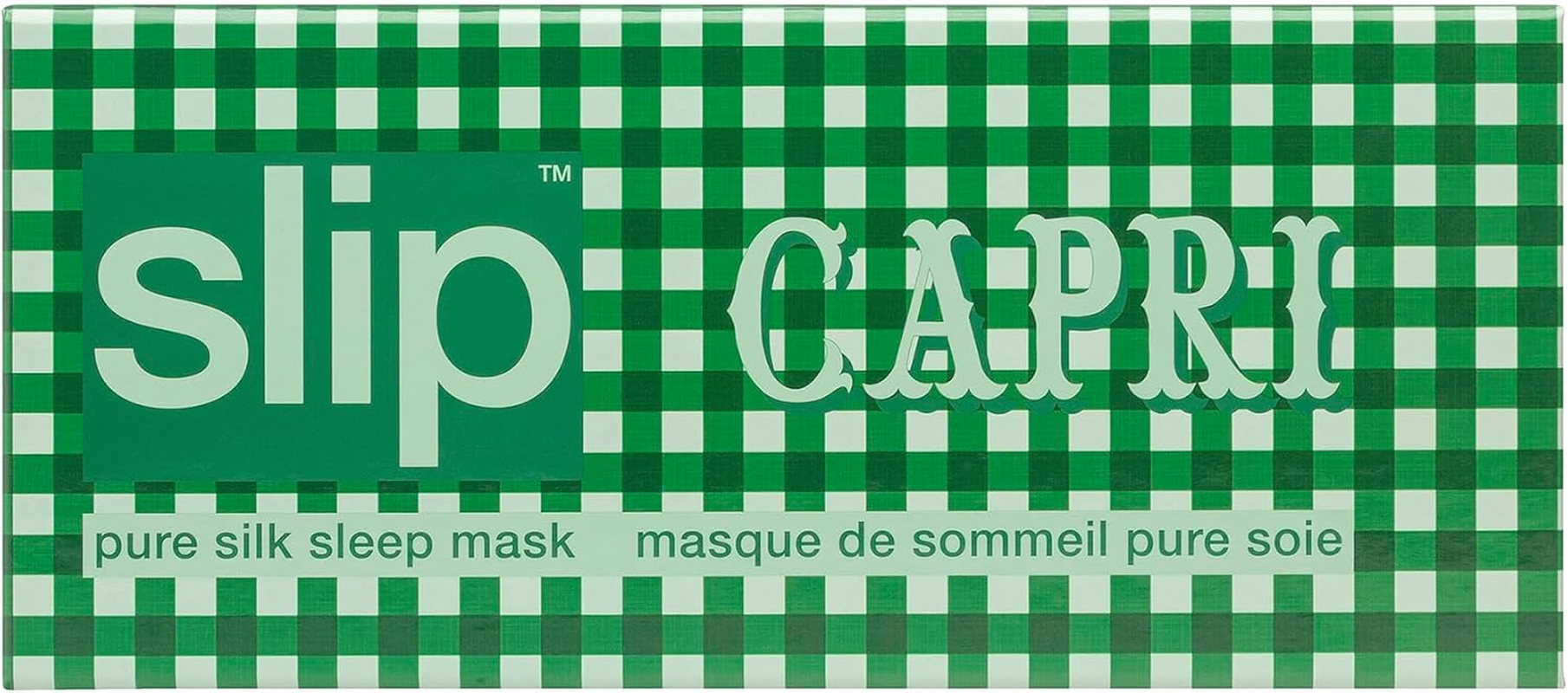 Slip Silk Pure Silk Sleep Mask, Capri (One Size) - 100% Pure Mulberry 22 Momme Silk Eye Mask - Comfortable Sleeping Mask with Elastic Band + Pure Silk Filler and Internal Liner image number 1