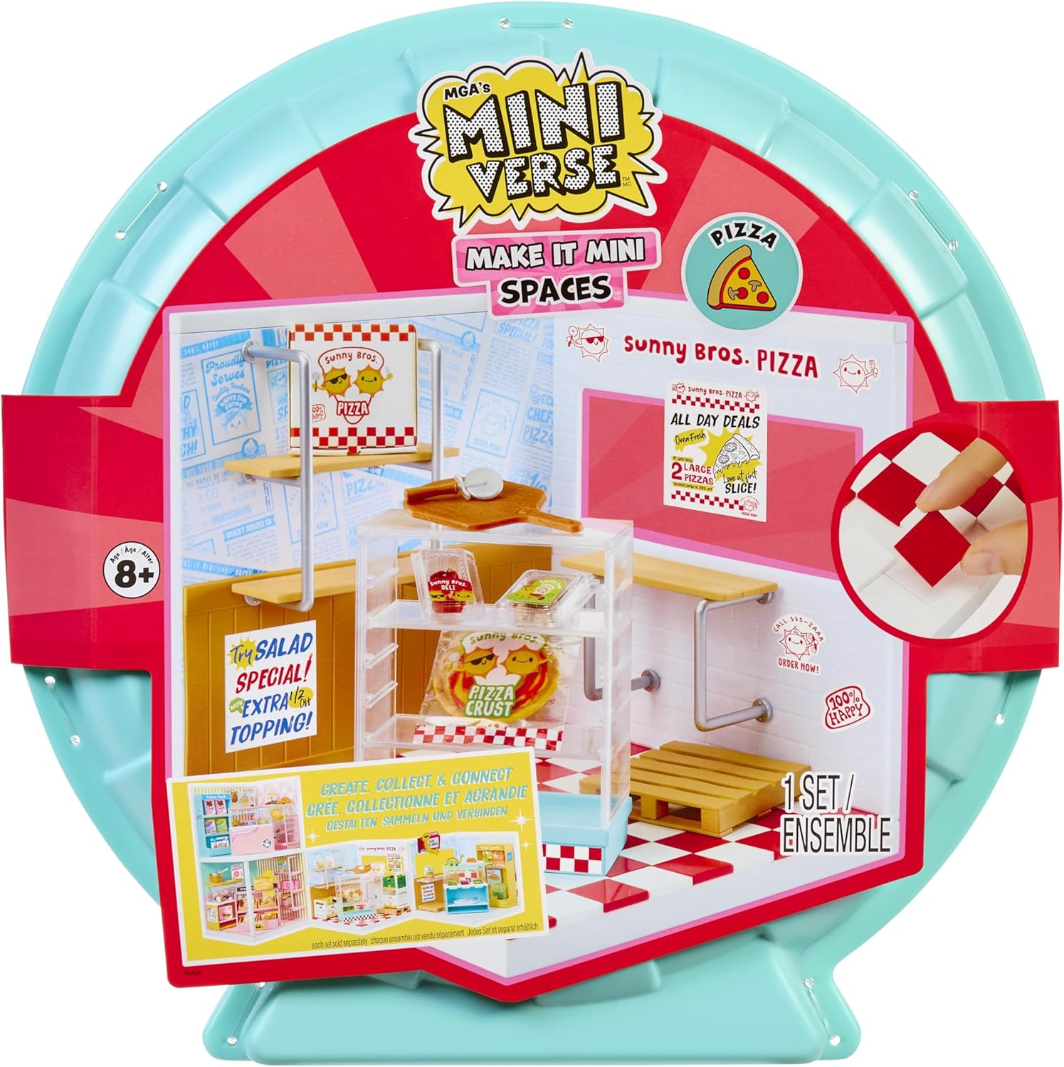 Mga'S Miniverse Make It Mini Spaces Pizza Shop, Building Set, Customize, DIY Crafts, Rooms, Hobby, Collectors, Display, Gifts, 8+ image number 6