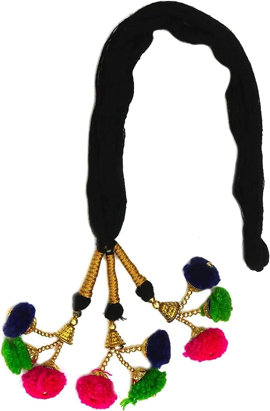 Export Quality Hair Extension for Hair/Women'S Paranda, Choti/Parandi Traditional Hair Accessory Braid Tassles/ (Multi Color) image number 1