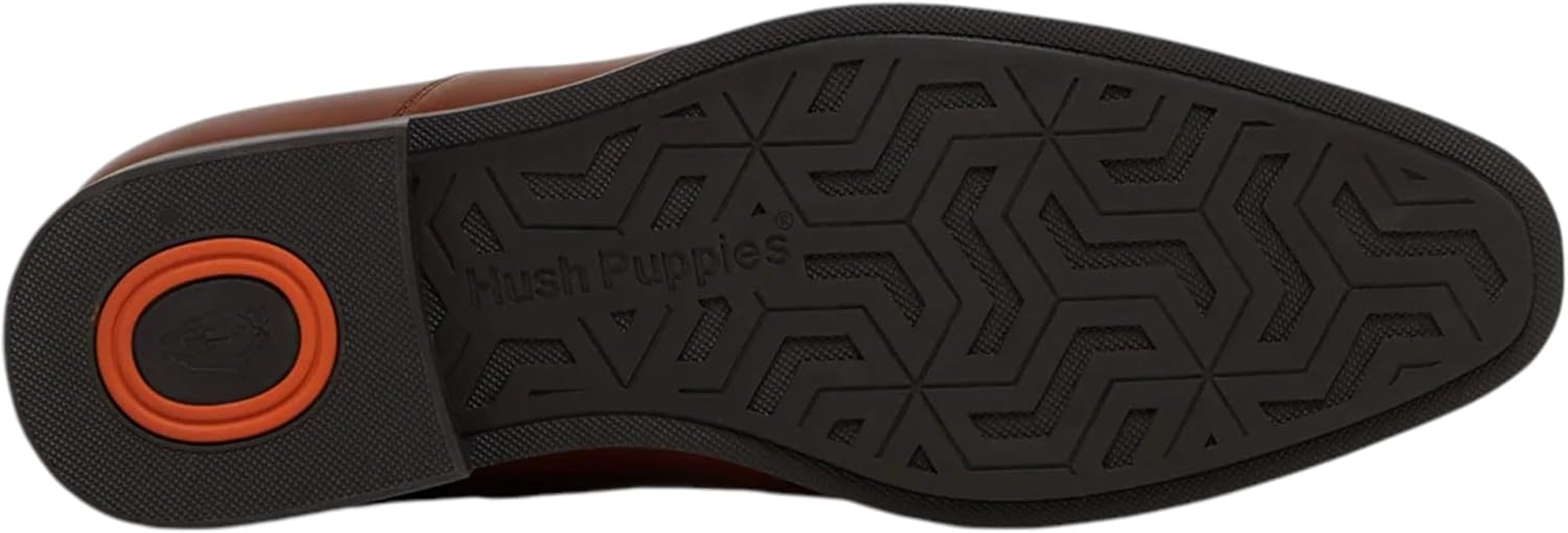 Hush Puppies Mens Nicholson Tan Leather Dress Formal Slip on Shoes image number 4