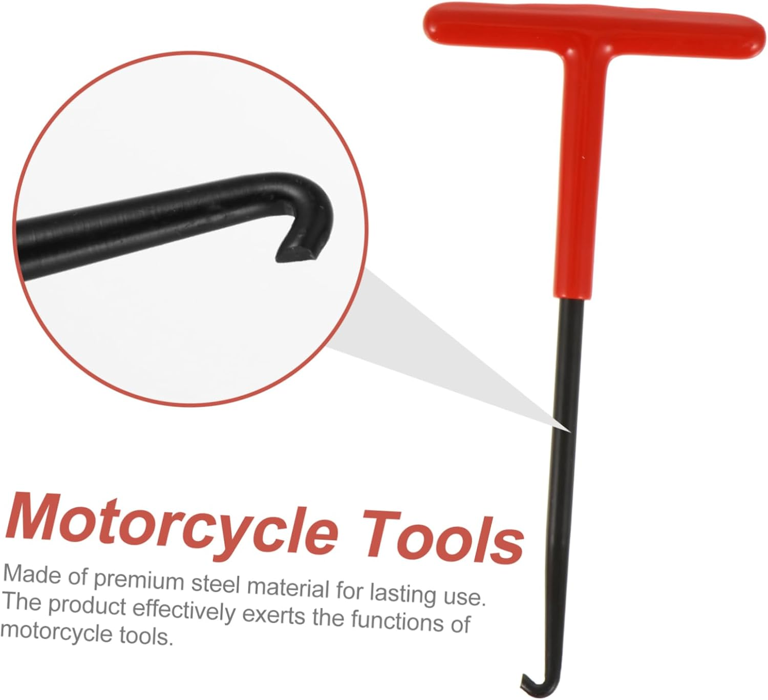 Vaguelly 2Pcs Motorcycle Spring Hook Exhaust Spring Puller Tool Steel Hook Set for Motorbike Accessories and Repair image number 1