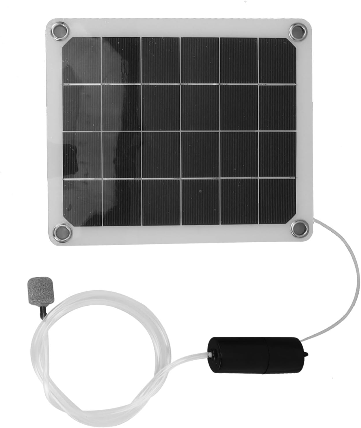 Solar Air Pump Bubbler for Fish Pond, 20W Aerator with Bubble Stones - Noiseless Aquarium Air Pump, Efficient Energy Saving Pond Bubbler image number 6