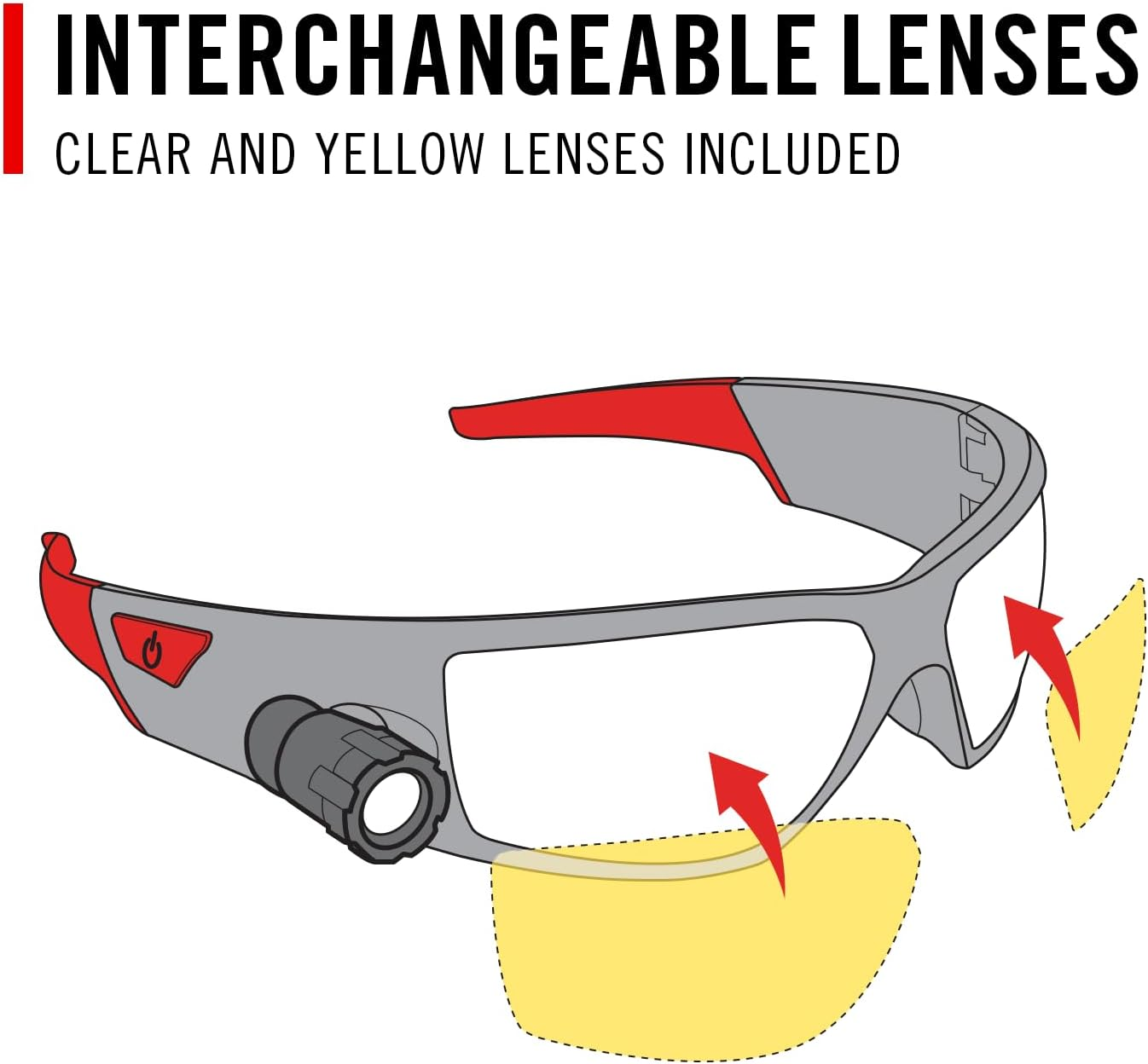 Coast SPG500 Rechargeable Lighted LED Safety Glasses image number 2