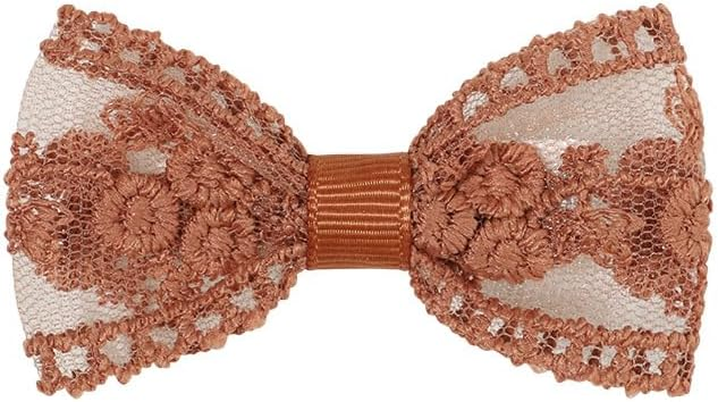 10Pcs Lace Hair Bows Clips for Little Girls,2.75Inch Baby Hair Clips,Fully Lined Baby Hair Bows Clips,Infants Toddlers Kids Hair Styling Accessories for Fine Hair image number 1