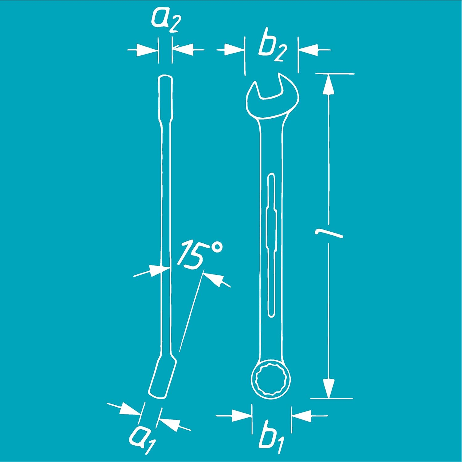 Hazet 600N-17 Combination Wrench, 17 Mm Size