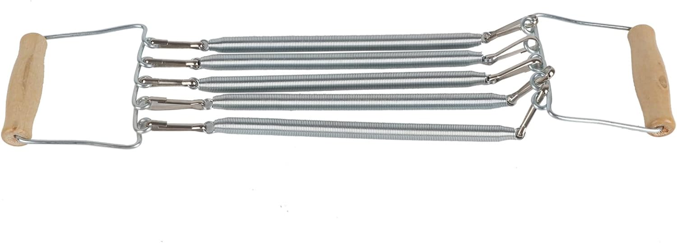 Chest Developer, Spring Chest Expander, Wooden Handle Removable Spring Chest Expander Developer Household Exercise Muscle Fitness Equipment image number 5