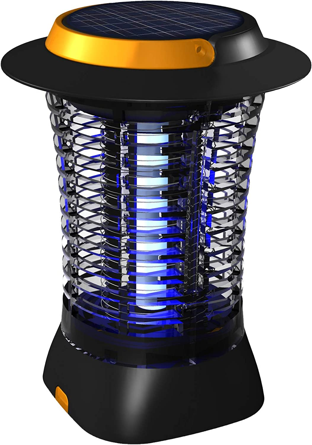 Gecko Rechargeable Solar USB Bug Zapper &ndash; Indoor Fly Trap and Cordless Mosquito Zapper for Camping, Patios, Backyard &ndash; Outdoor UV Lamp Fly Control, Weatherproof Insect Unit, 20H Runtime, 5M Radius image number 2