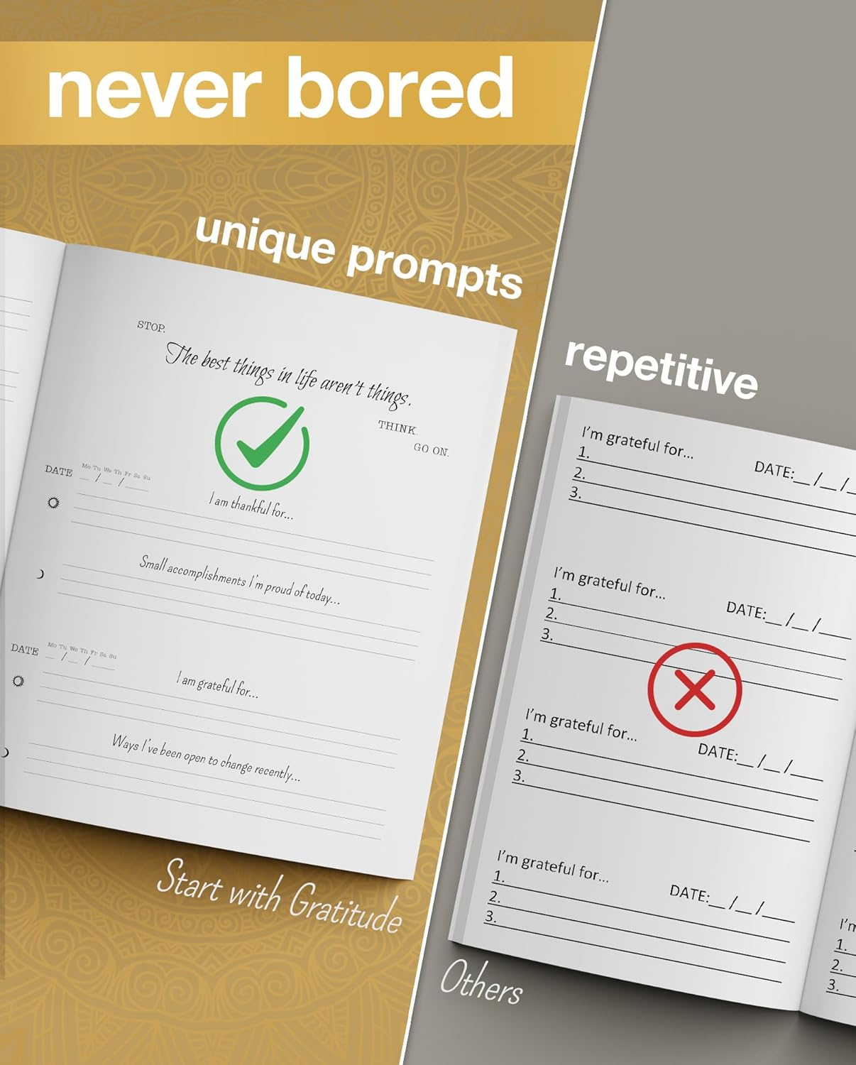 Start with Gratitude: Daily Gratitude Journal | Positivity Diary for a Happier You in Just 5 Minutes a Day image number 6