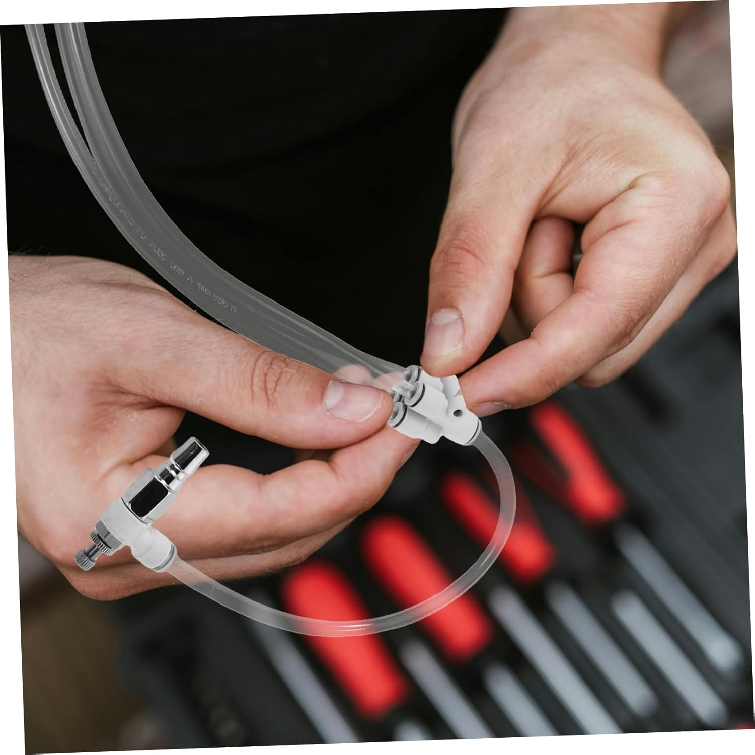 Efficient Engine Carbon Deposit Cleaner Pneumatic Chamfering Tool Car Dust Removal Brush Auto Maintenance Equipment image number 3