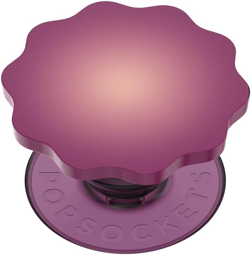 Popsockets: Popgrip - Expanding Stand and Grip with a Swappable Top for Smartphones and Tablets - Red Wine Flower