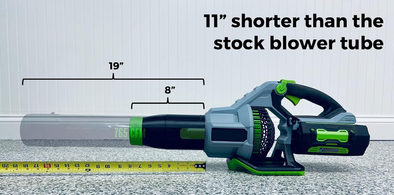 Car Drying for EGO Leaf Blowers (530, 575, 580, 615, 650, 670, and 765 Models),Black Green image number 2