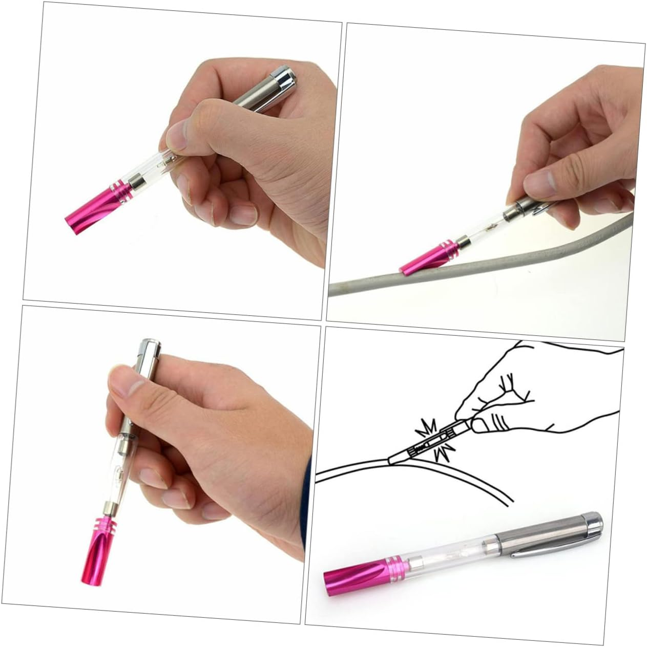 COSMEVIVI Car Ignition Test Pen 2Pcs Automotive Ignition Diagnostic Pen Spark Plug High Voltage Coil Indicator Tool Cars Motorcycles image number 5