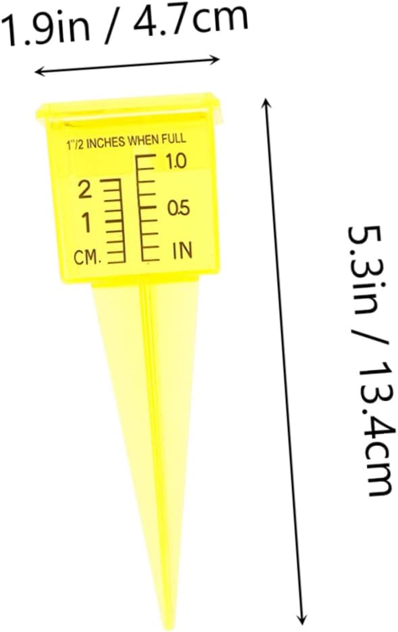DOITOOL 3Sets Heavy Duty Outdoor Rain Gauge Plastic Sprinkler Gauge Rain Gauge Container for Accurate Rainfall Measurement 4Pcs*3