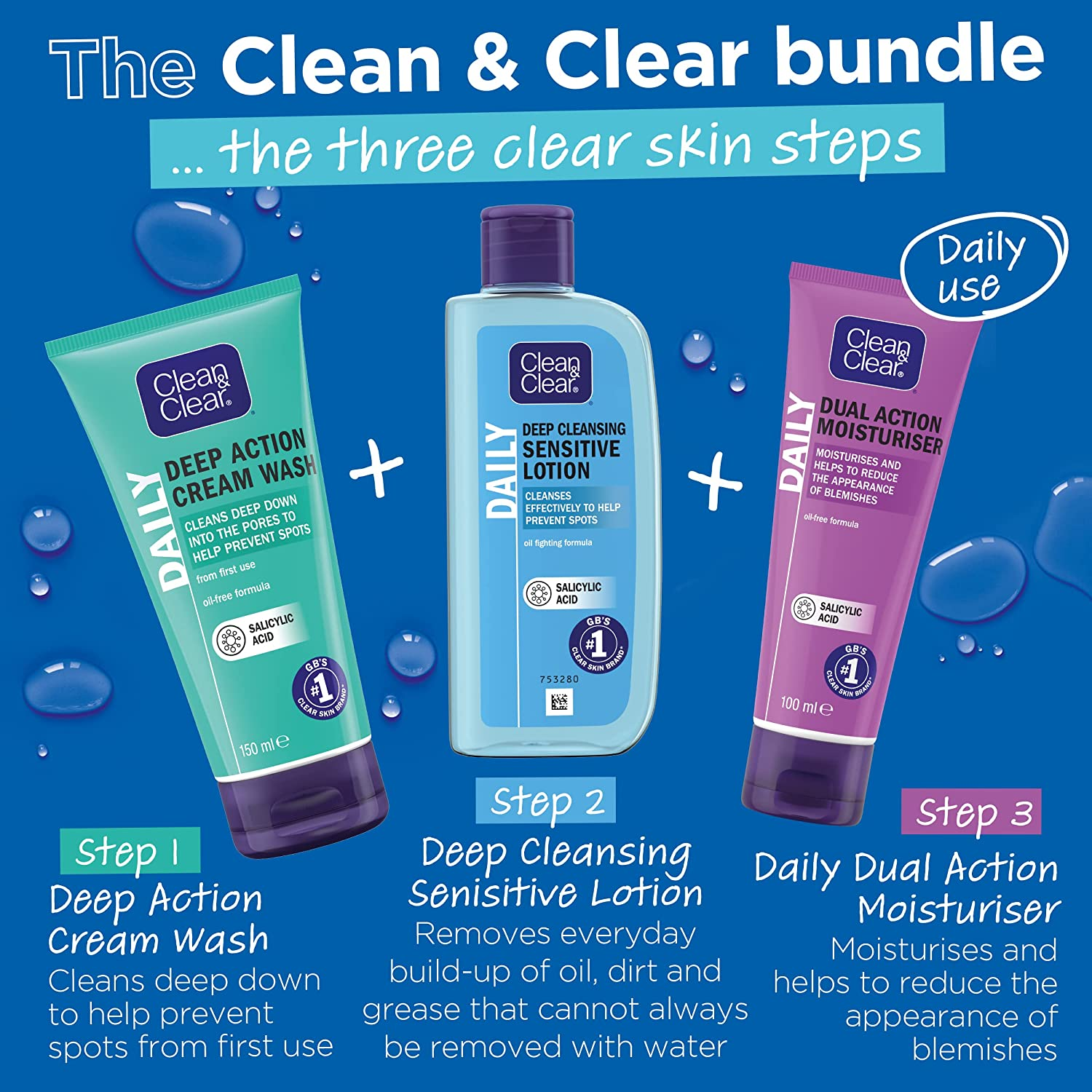 Clean & Clear Deep Cleansing Lotion - Sensitive (200Ml) image number 2