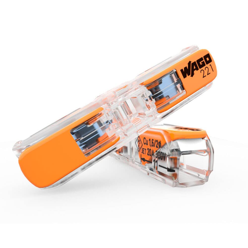 **Official & Genuine** (60 Pcs) WAGO 221-2411 - 4Mm&sup2; 221 Inline Splicing Connectors for All Conductor Types image number 5